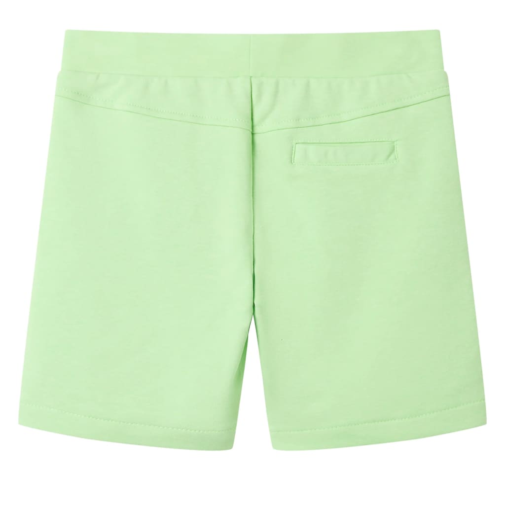 Kindershorts Fluo-Grün 116