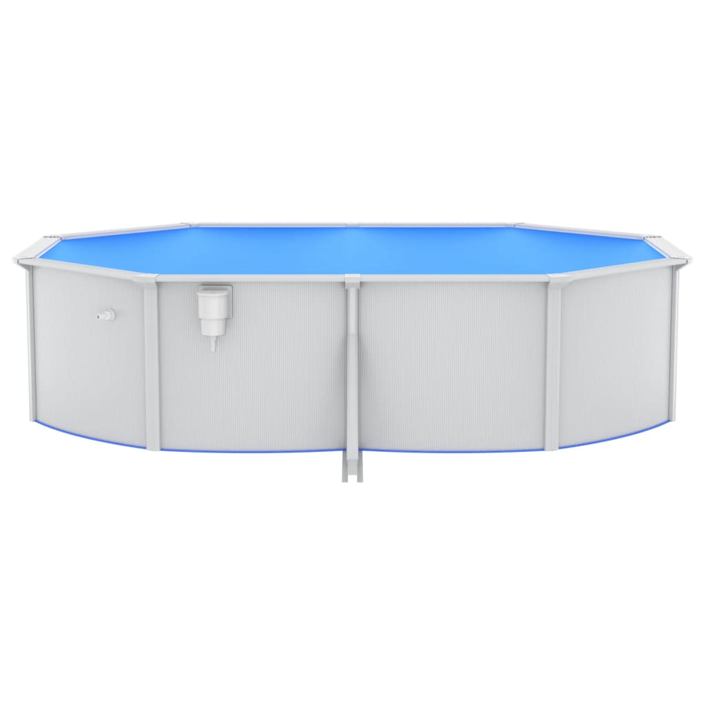 vidaXL Pool mit Sicherheitsleiter 490x360x120 cm