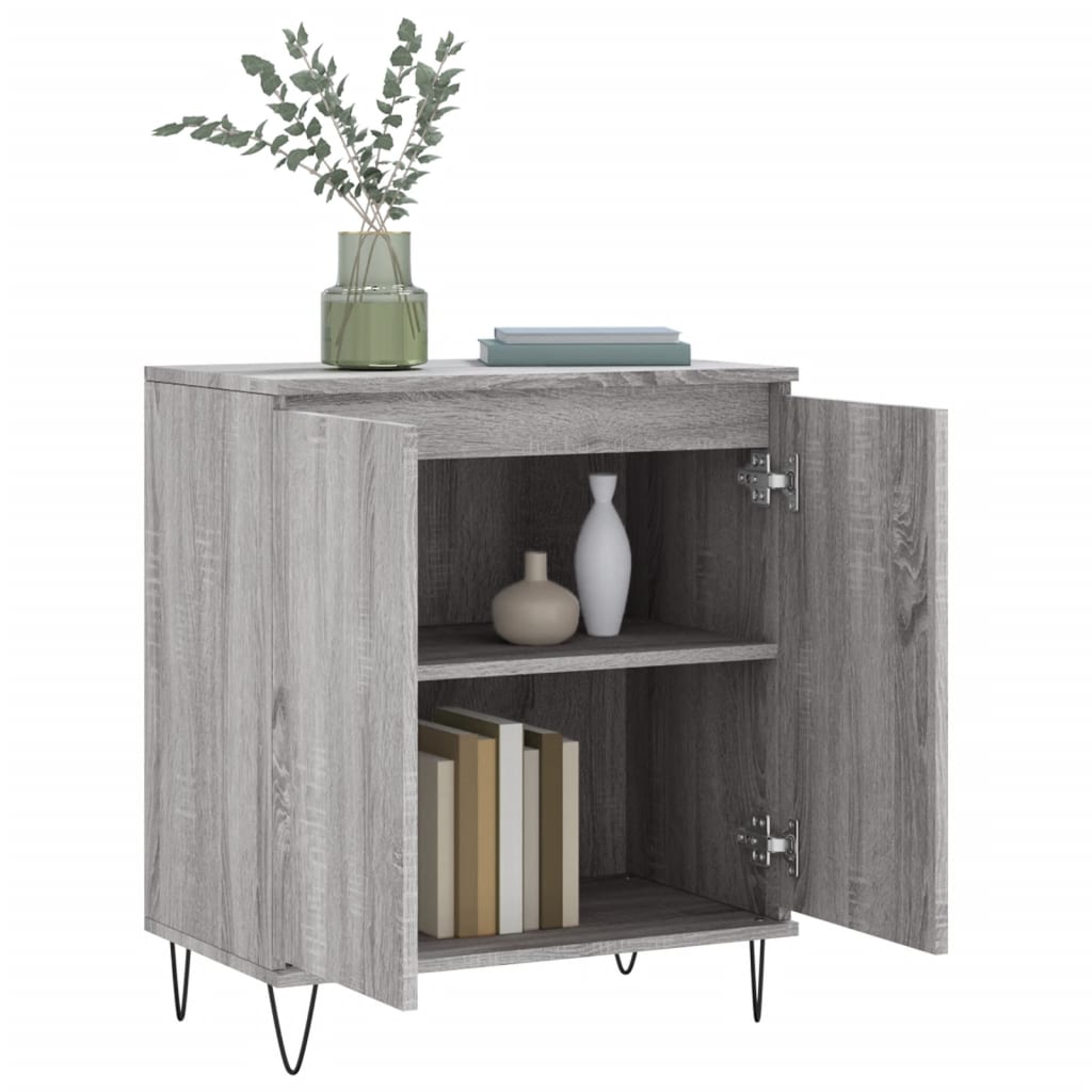 vidaXL Sideboard Grau Sonoma 60x35x70 cm Holzwerkstoff