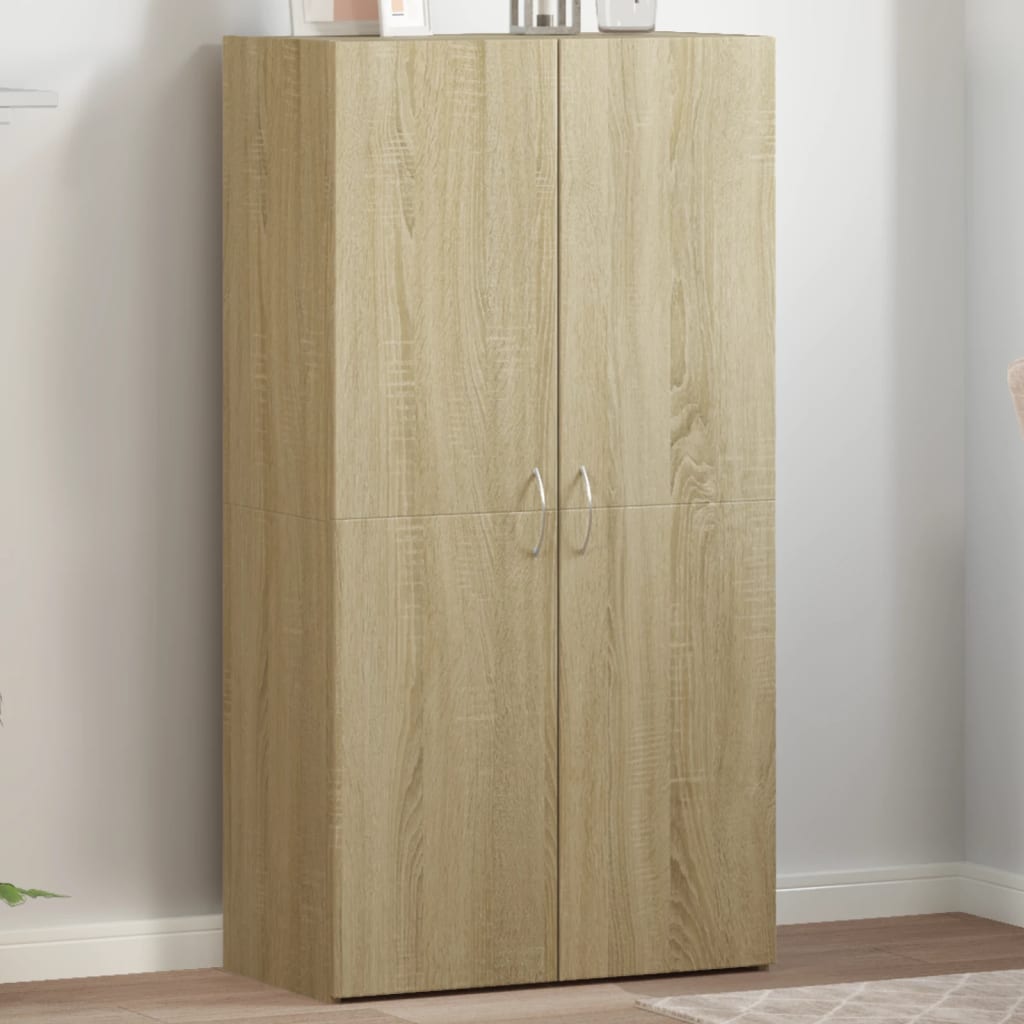 vidaXL Aktenschrank Sonoma-Eiche 60x32x115 cm Holzwerkstoff