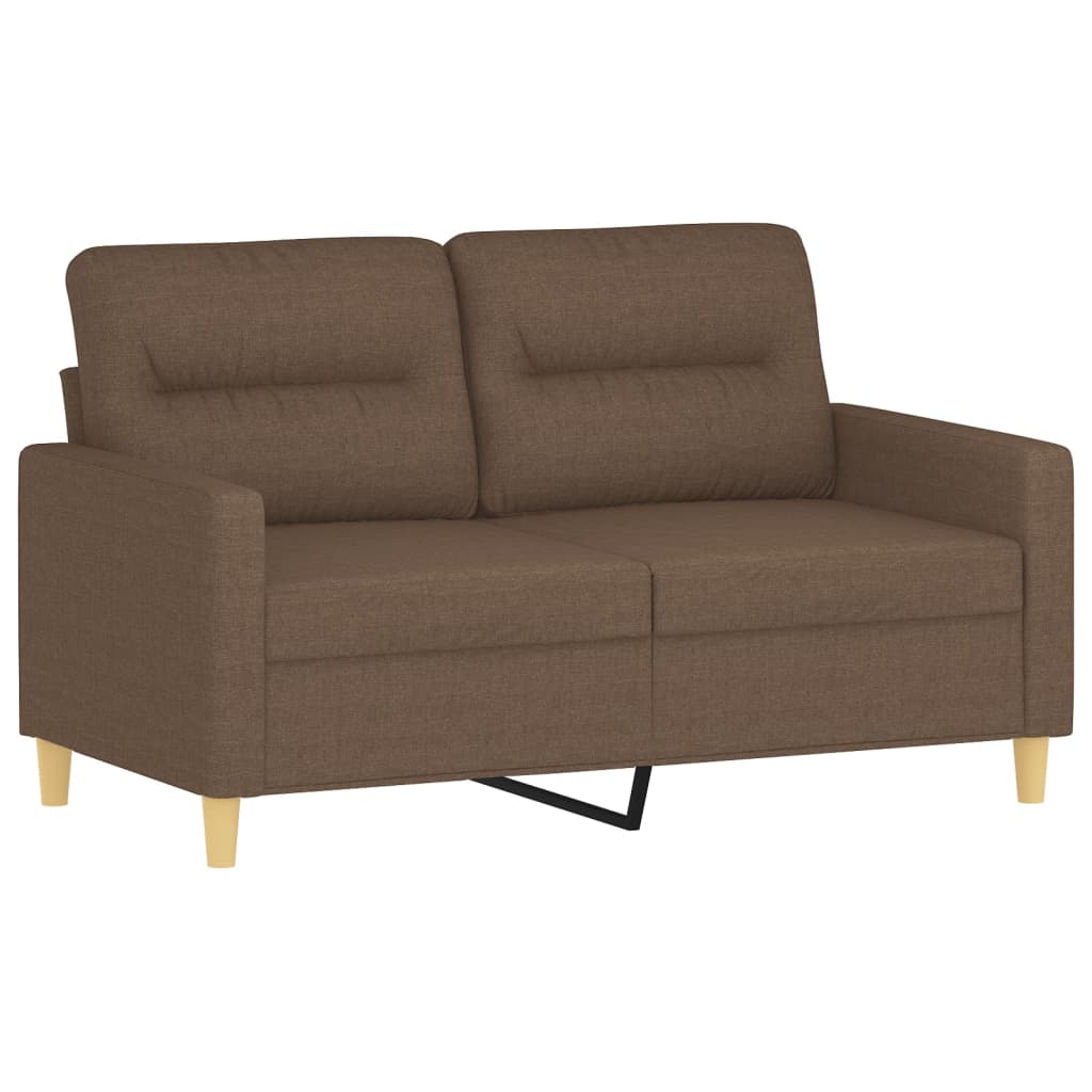 vidaXL 2-Sitzer-Sofa Braun 120 cm Stoff