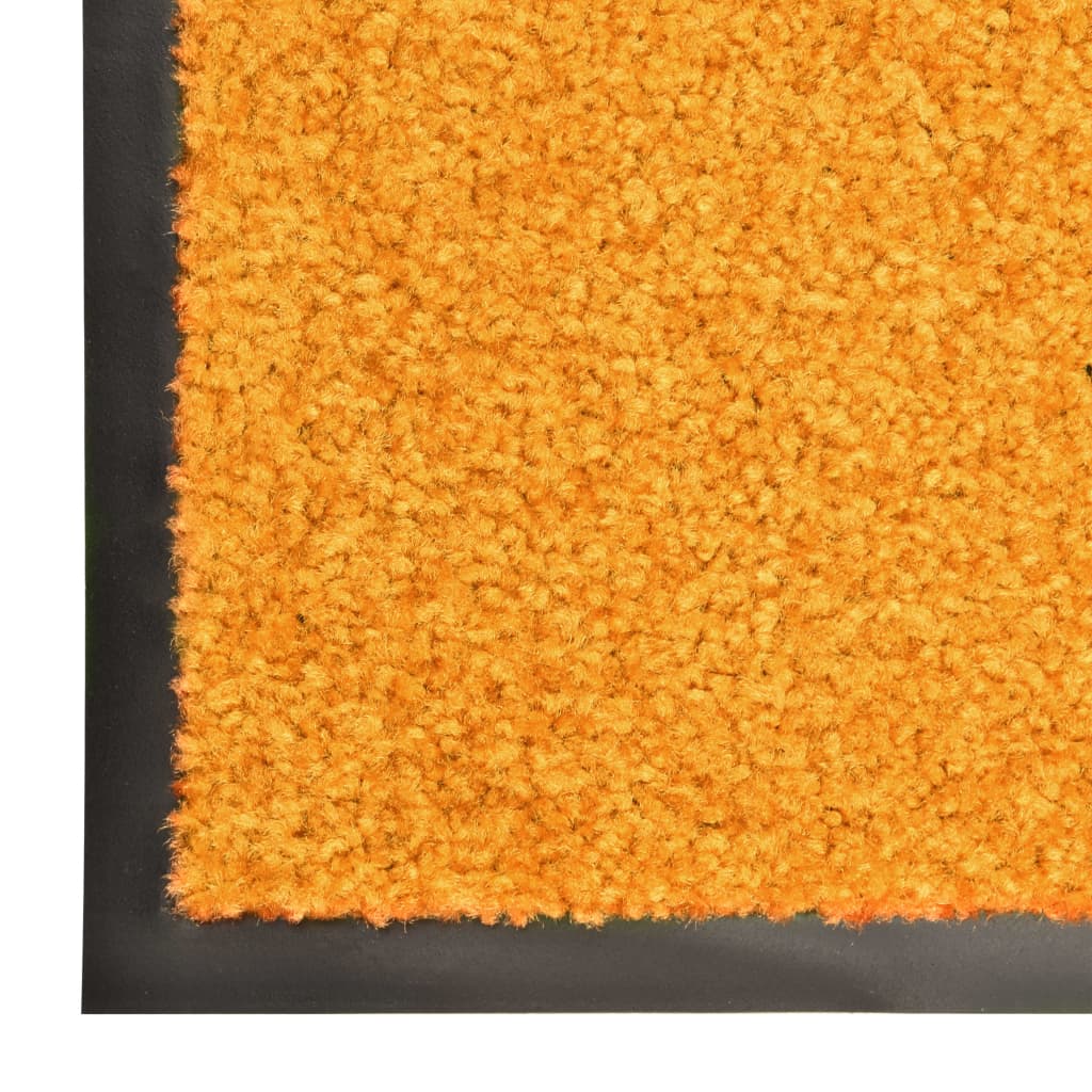 vidaXL Fußmatte Waschbar Orange 40x60 cm