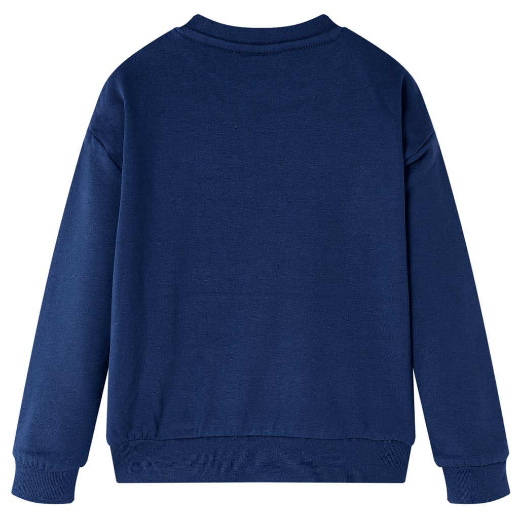 Kinder-Sweatshirt Marineblau 116