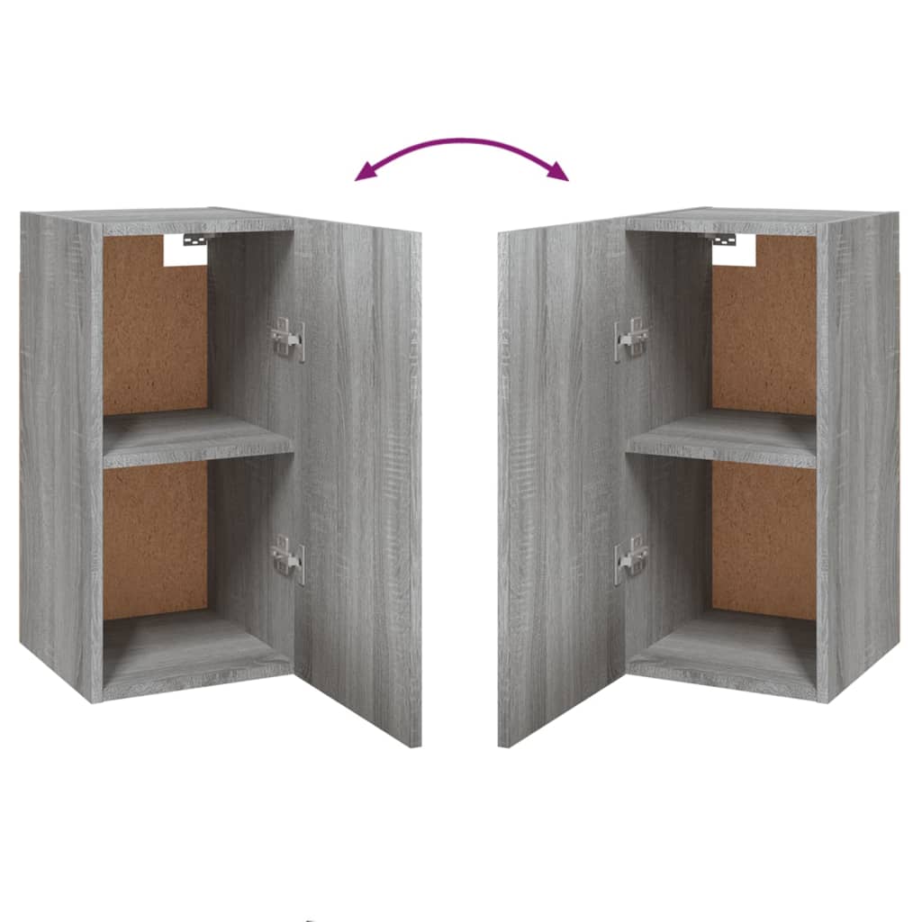 vidaXL TV-Schrank Grau Sonoma 30,5x30x60 cm Holzwerkstoff