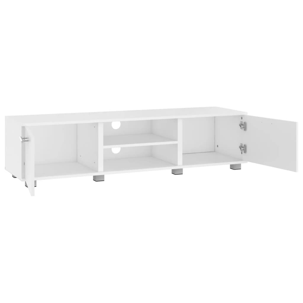 vidaXL TV-Schrank Weiß 140x40x35 cm Holzwerkstoff