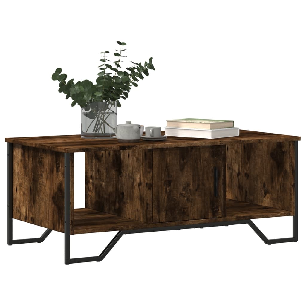 vidaXL Couchtisch Räuchereiche 100x51x40 cm Holzwerkstoff