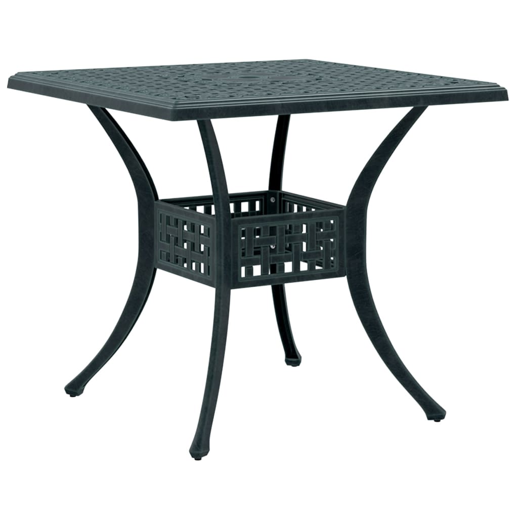 vidaXL 3-tlg. Bistro-Set Grün Aluminiumguss