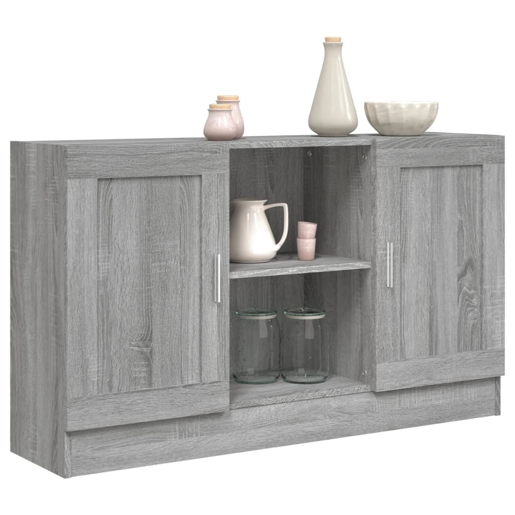 vidaXL Sideboard Grau Sonoma 120x30,5x70 cm Holzwerkstoff