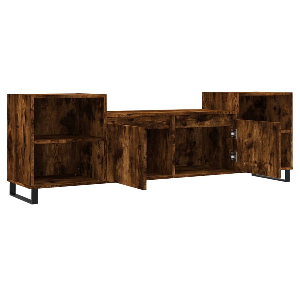 vidaXL TV-Schrank Räuchereiche 160x35x55 cm Holzwerkstoff