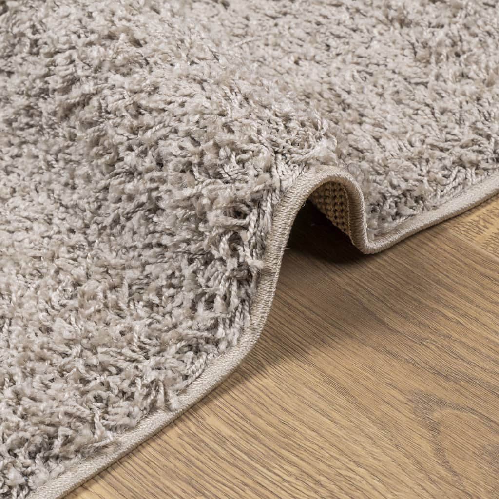 vidaXL Teppich Shaggy Hochflor Modern Beige 300x400 cm