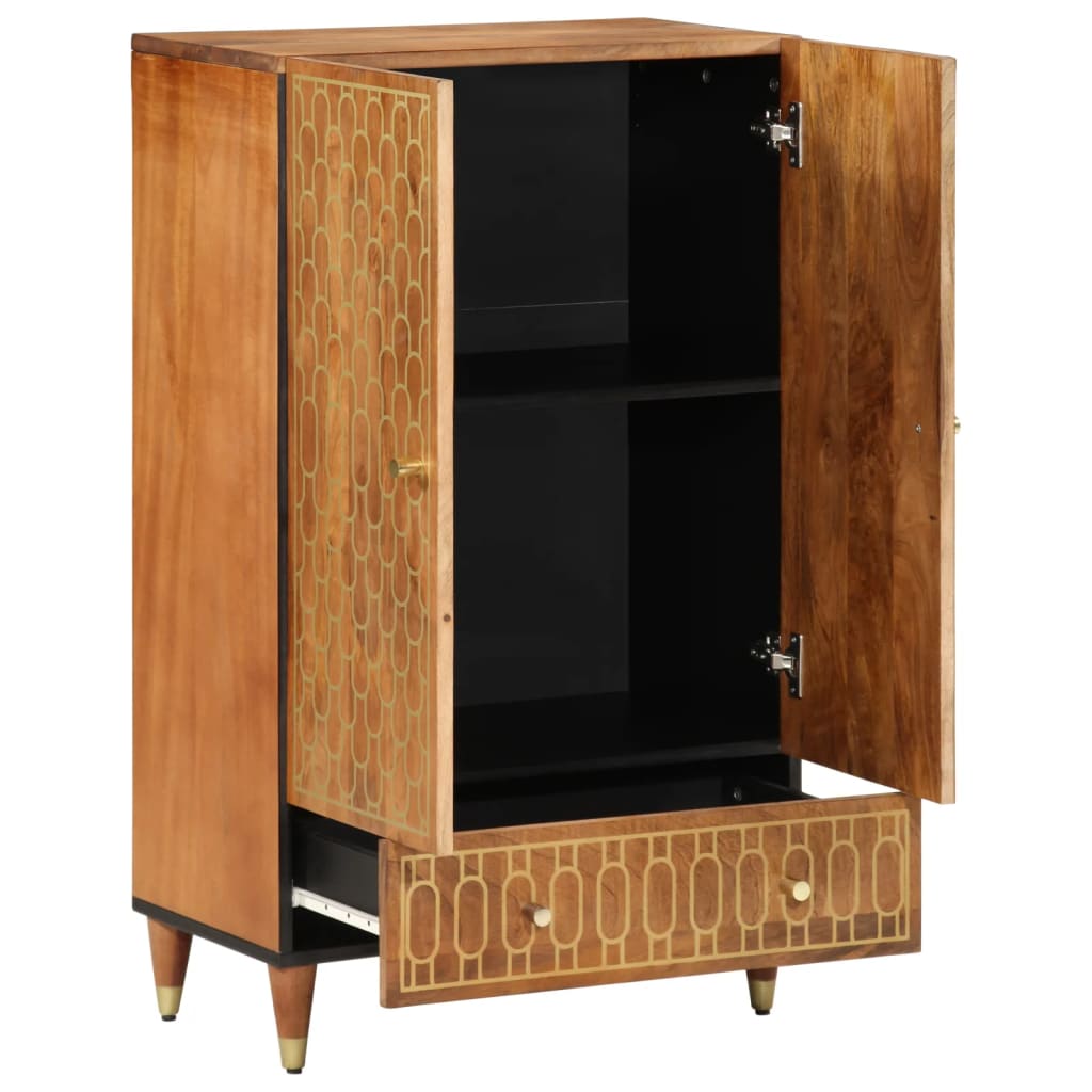 vidaXL Highboard 60x33x100 cm Massivholz Mango