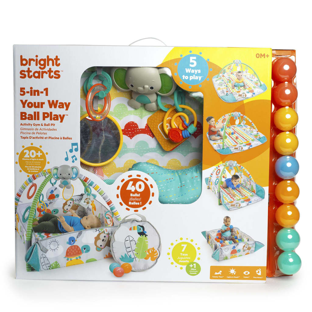 Bright Starts 5-in-1 Aktivitätsspielzeug + Bällebad Your Way Ball Play