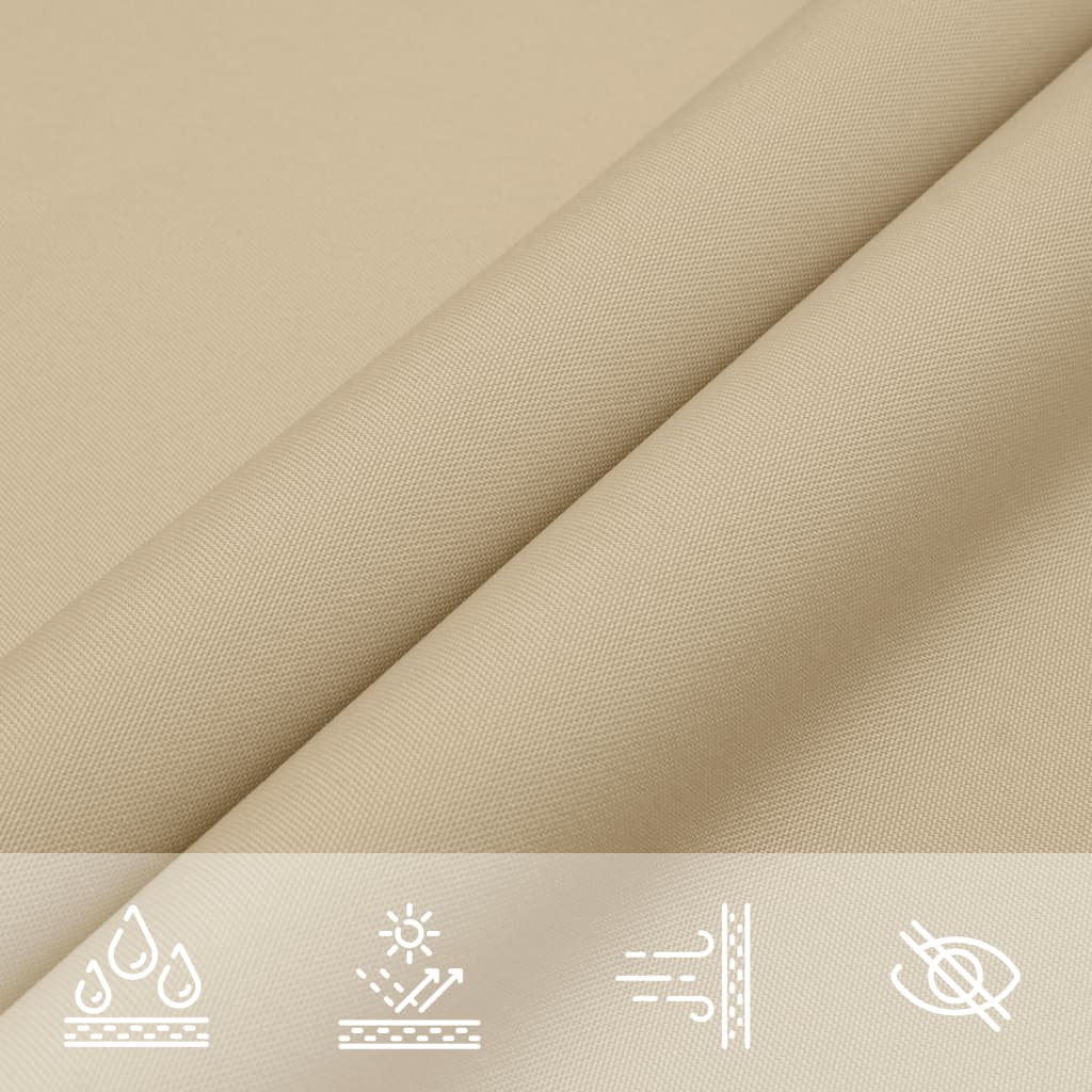 vidaXL Sonnensegel Oxford-Gewebe Rechteckig 2x4 m Beige