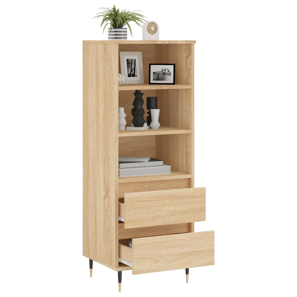 vidaXL Highboard Sonoma-Eiche 40x36x110 cm Holzwerkstoff