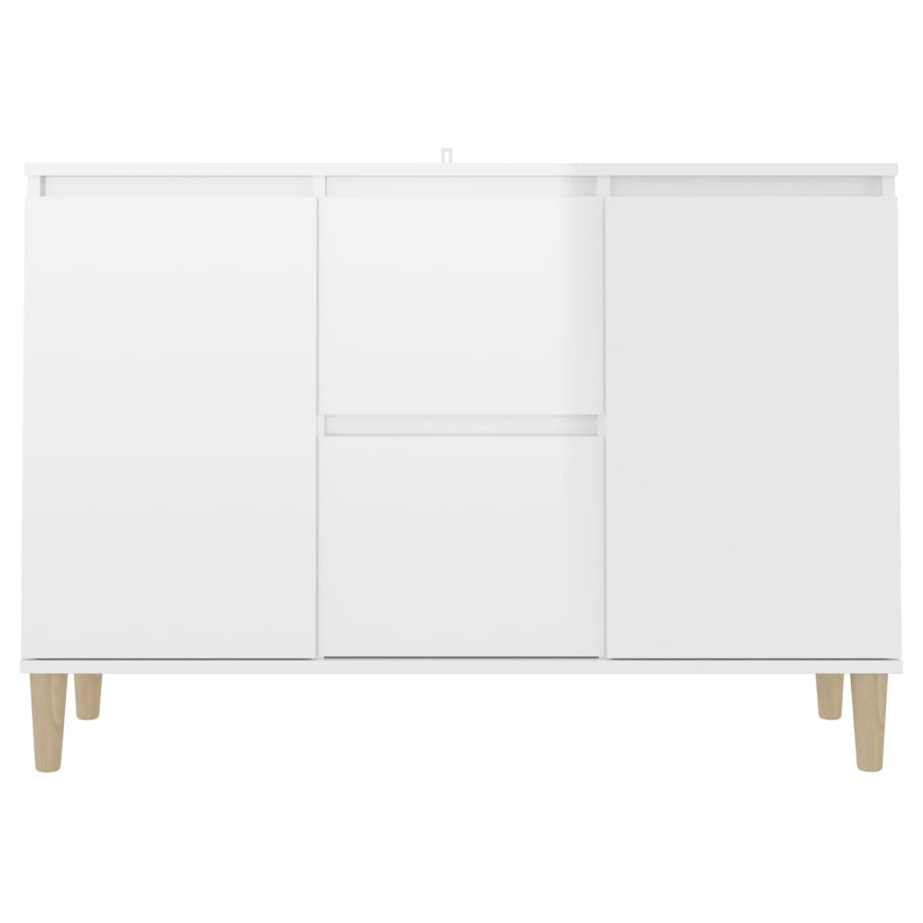 vidaXL Sideboard Hochglanz-Weiß 101x35x70 cm Holzwerkstoff