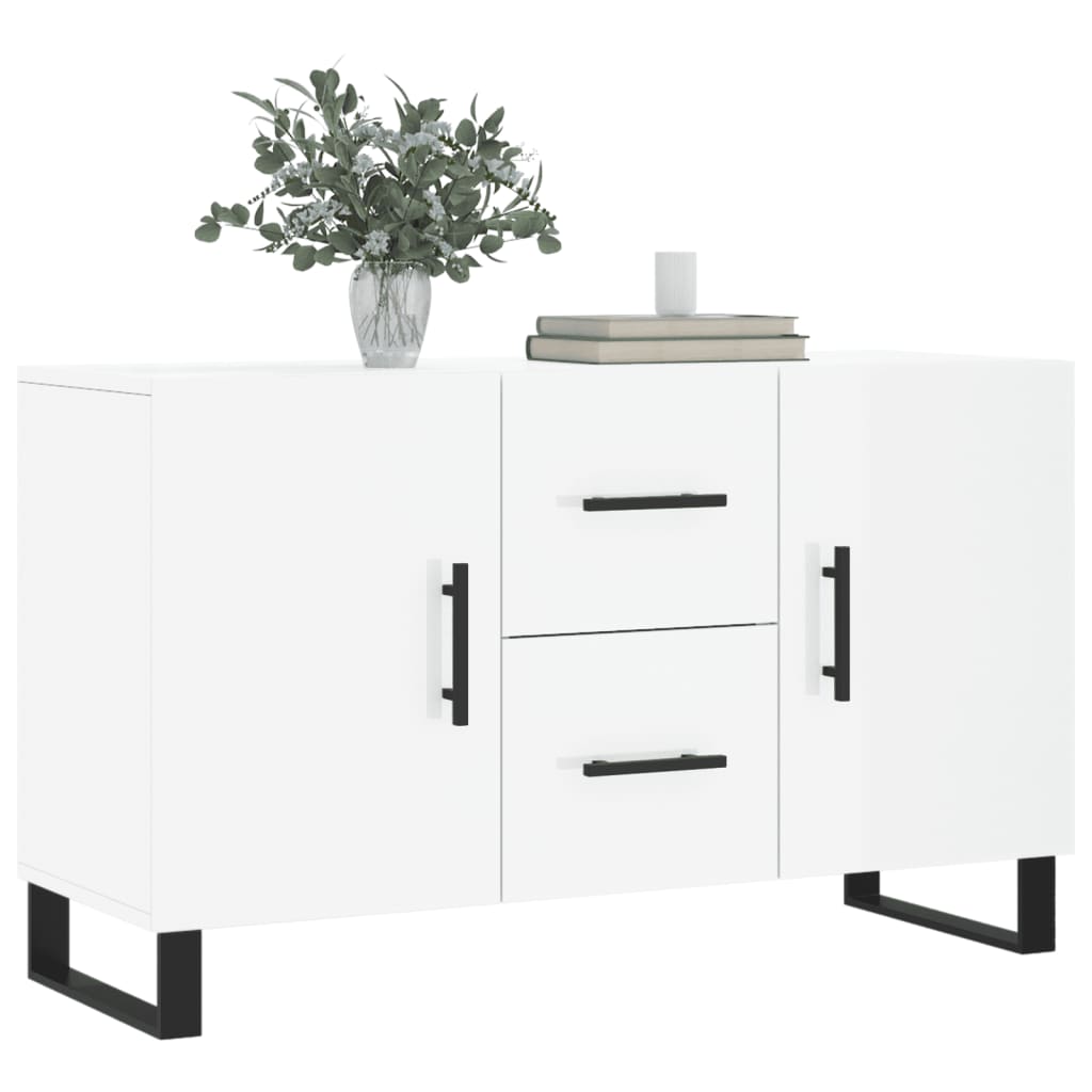 vidaXL Sideboard Hochglanz-Weiß 100x36x60 cm Holzwerkstoff