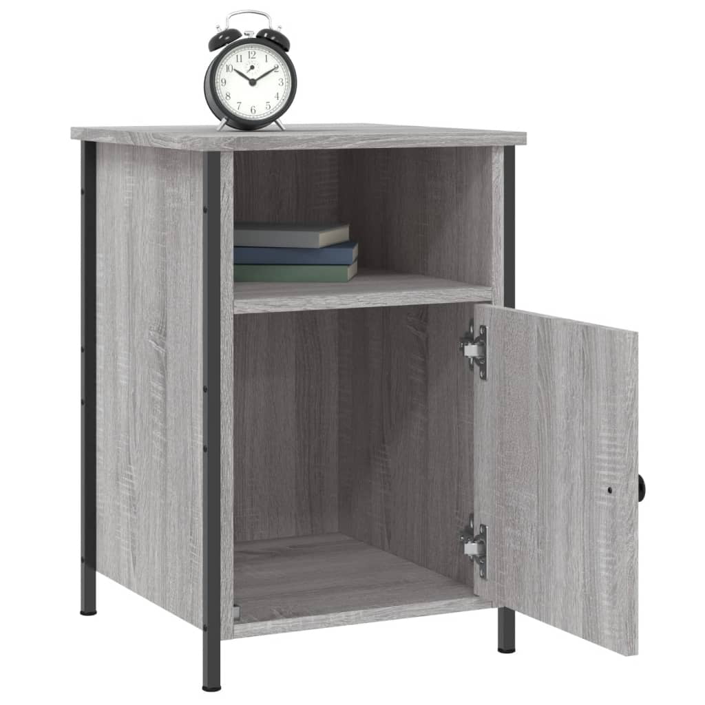 vidaXL Nachttische 2 Stk. Grau Sonoma 40x42x60 cm Holzwerkstoff