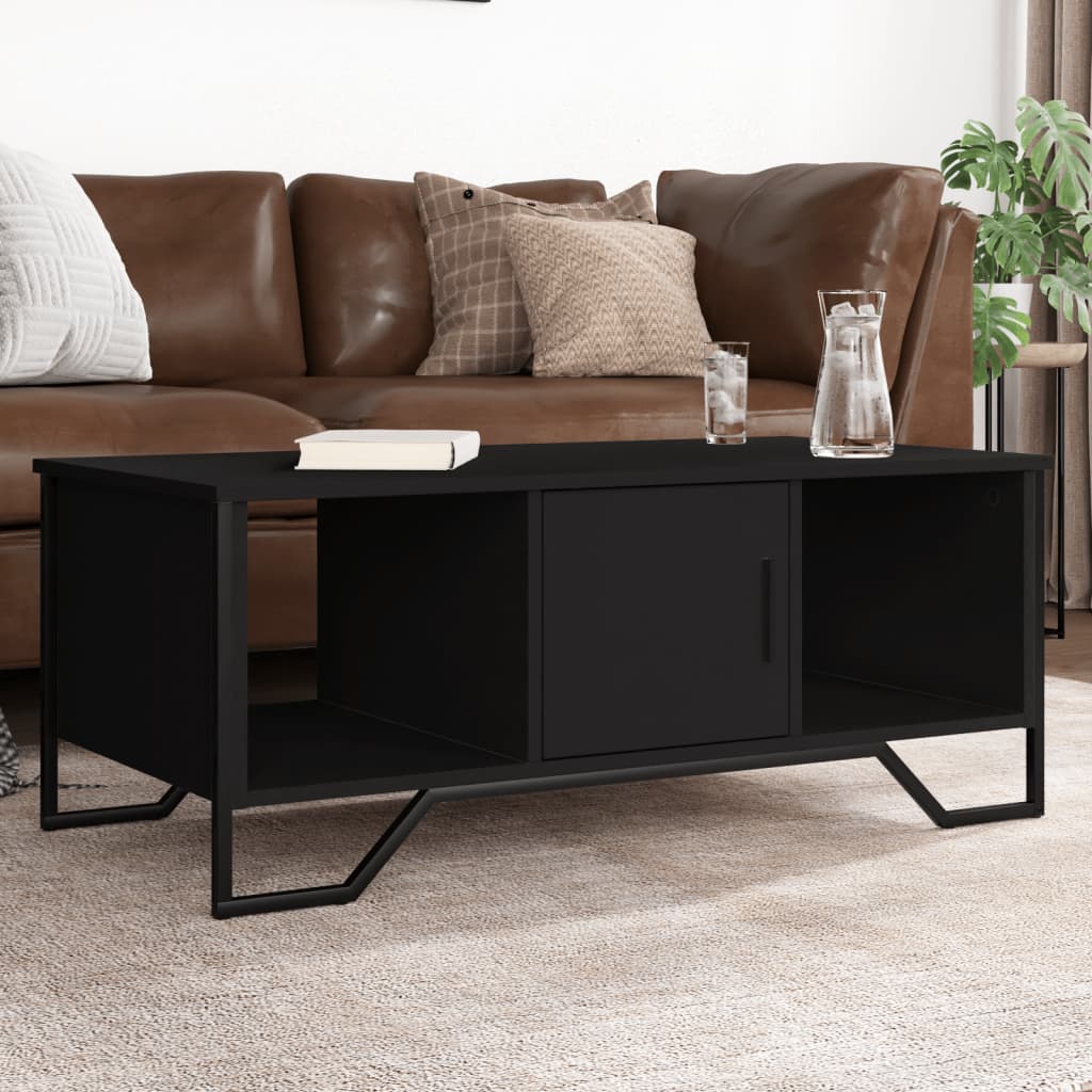 vidaXL Couchtisch Schwarz 100x51x40 cm Holzwerkstoff