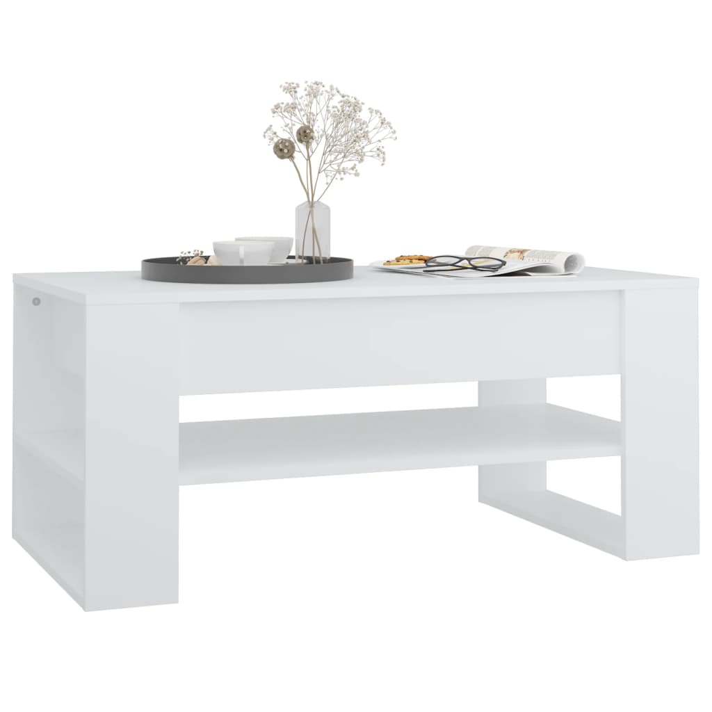 vidaXL Couchtisch Weiß 102x55x45 cm Holzwerkstoff