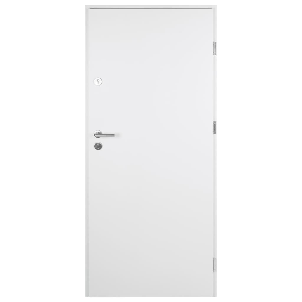 vidaXL Haustür Weiß 100x200 cm Aluminium