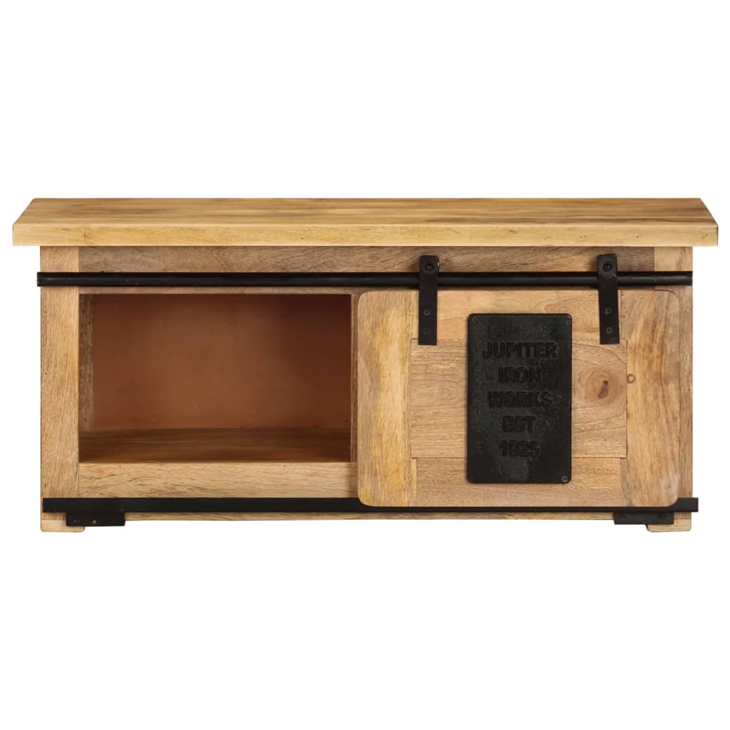 vidaXL TV-Schrank 90x35x40 cm Massivholz Mango