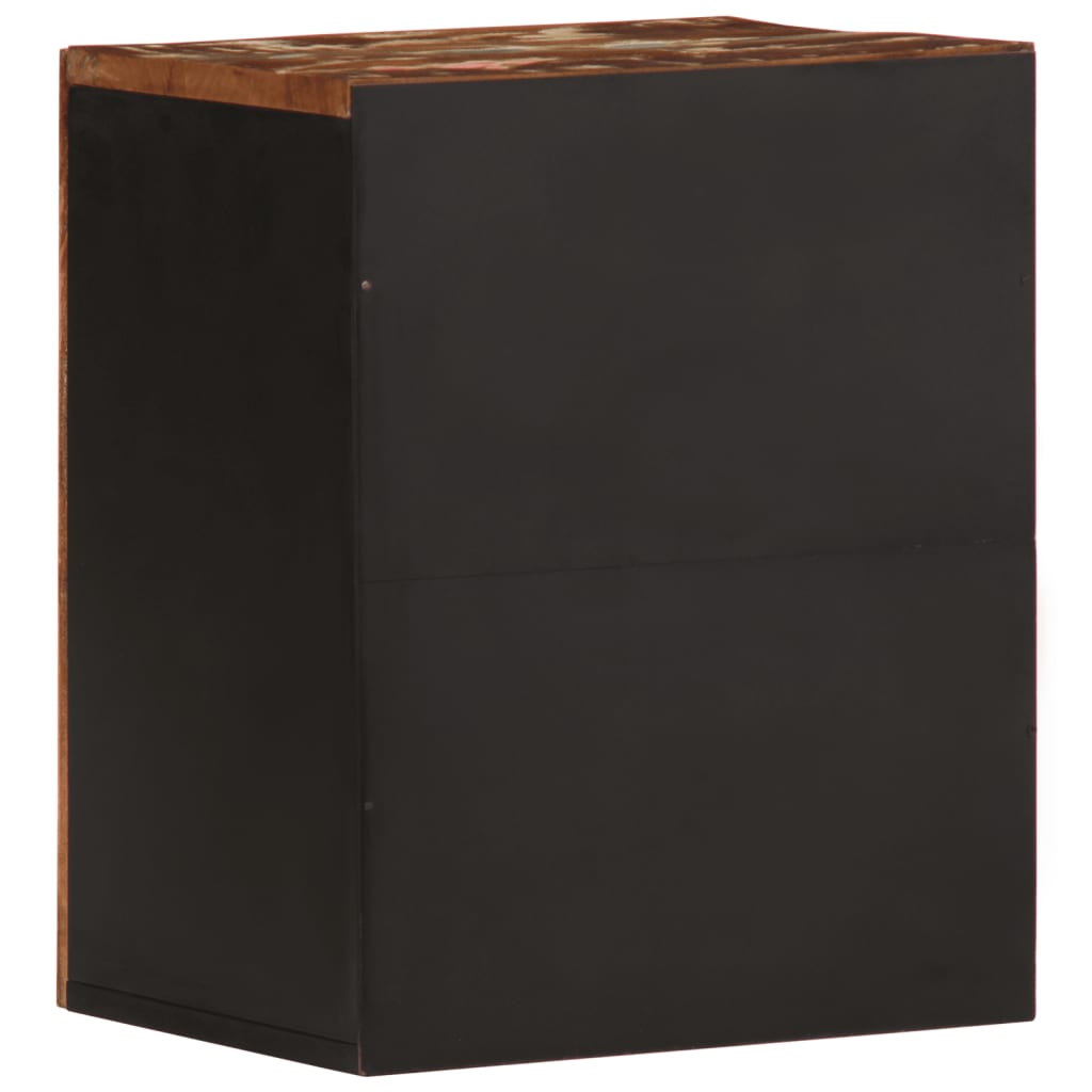 vidaXL Bad-Wandschrank 38x33x48 cm Altholz Massiv