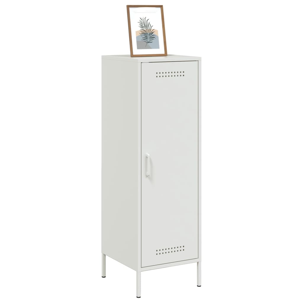 vidaXL Highboard Weiß 36x39x113 cm Stahl