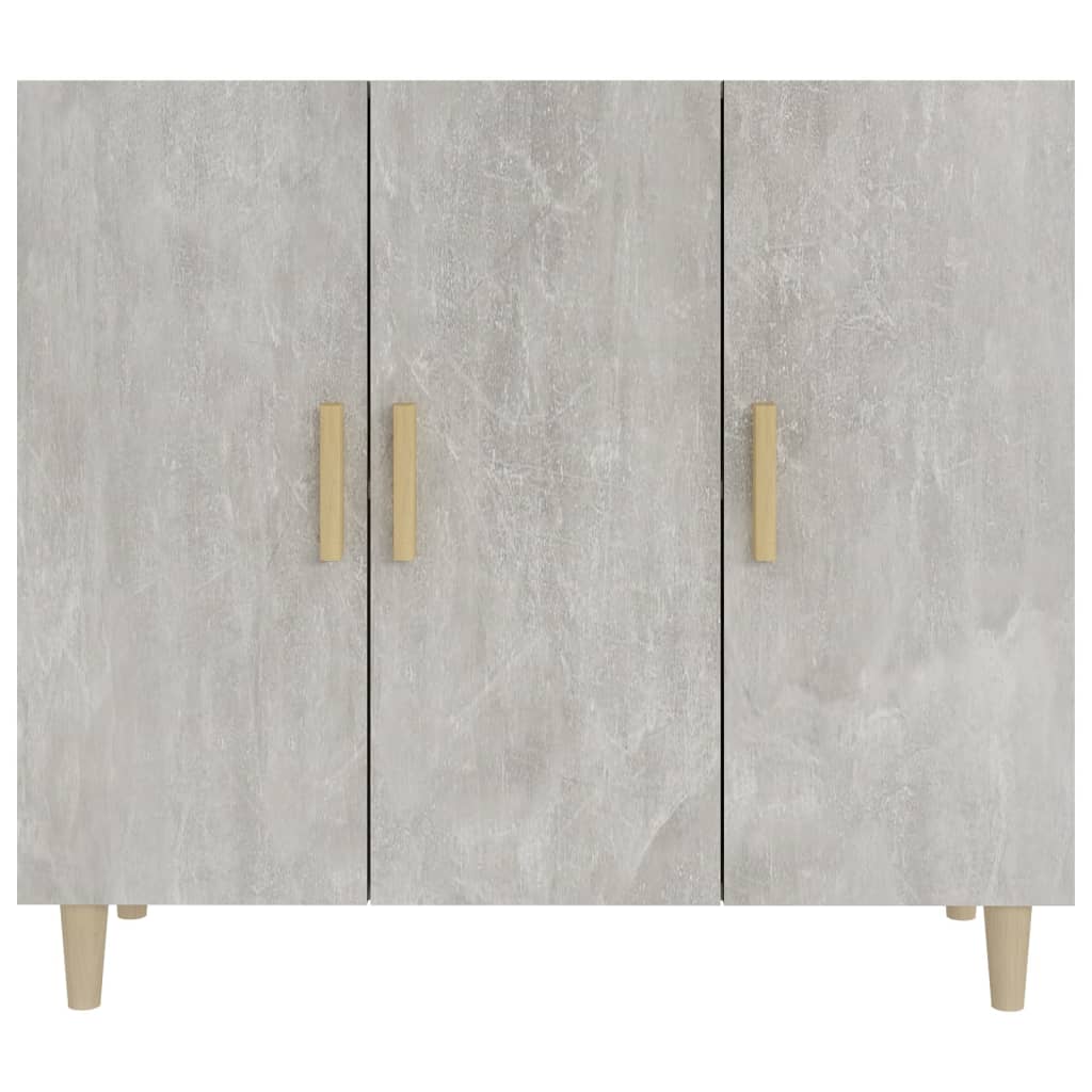 vidaXL Sideboard Betongrau 90x34x80 cm Holzwerkstoff