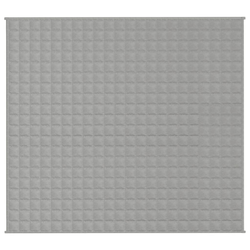 vidaXL Gewichtsdecke Grau 200x230 cm 9 kg Stoff