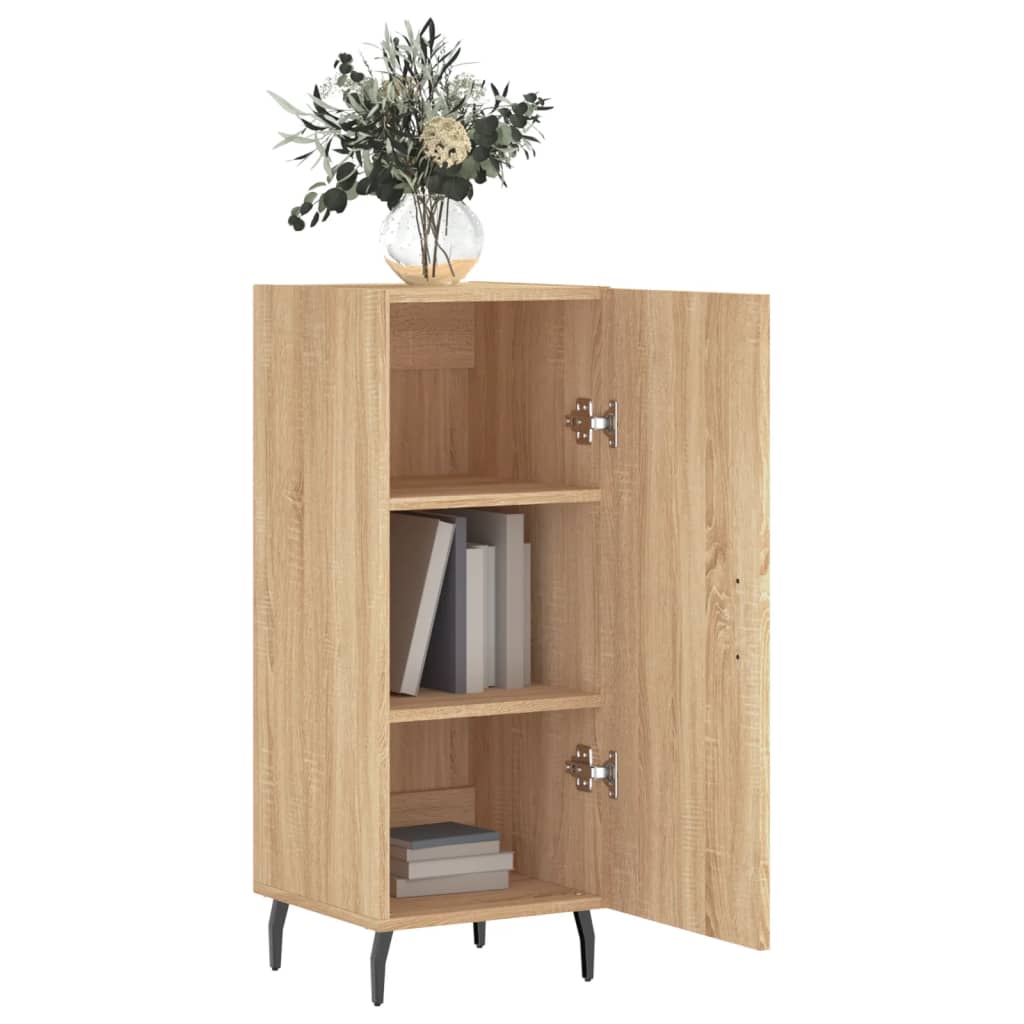 vidaXL Sideboard Sonoma-Eiche 34,5x34x90 cm Holzwerkstoff