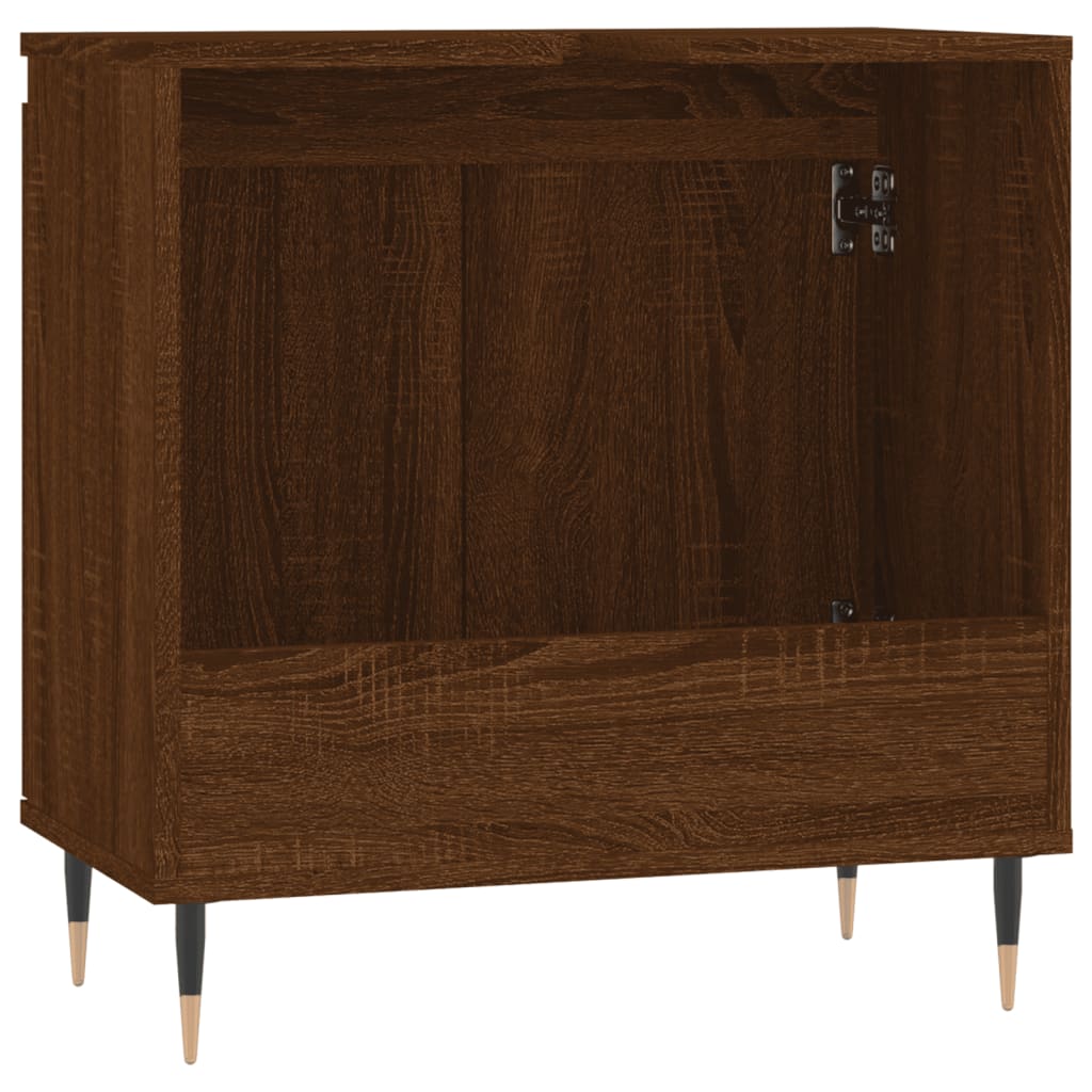 vidaXL Badschrank Braun Eichen-Optik 58x33x60 cm Holzwerkstoff