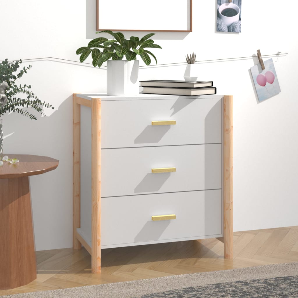 vidaXL Sideboard Weiß 62x38x70 cm Holzwerkstoff