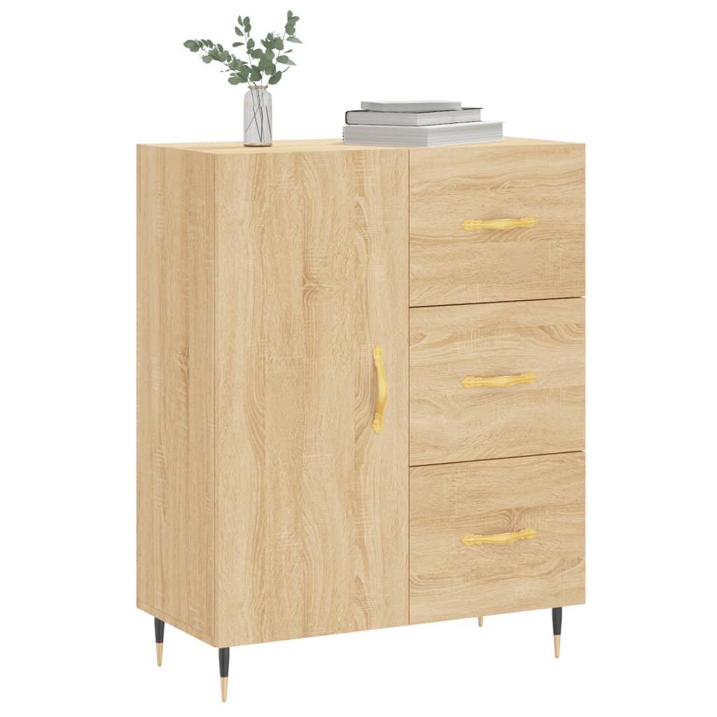 vidaXL Sideboard Sonoma-Eiche 69,5x34x90 cm Holzwerkstoff