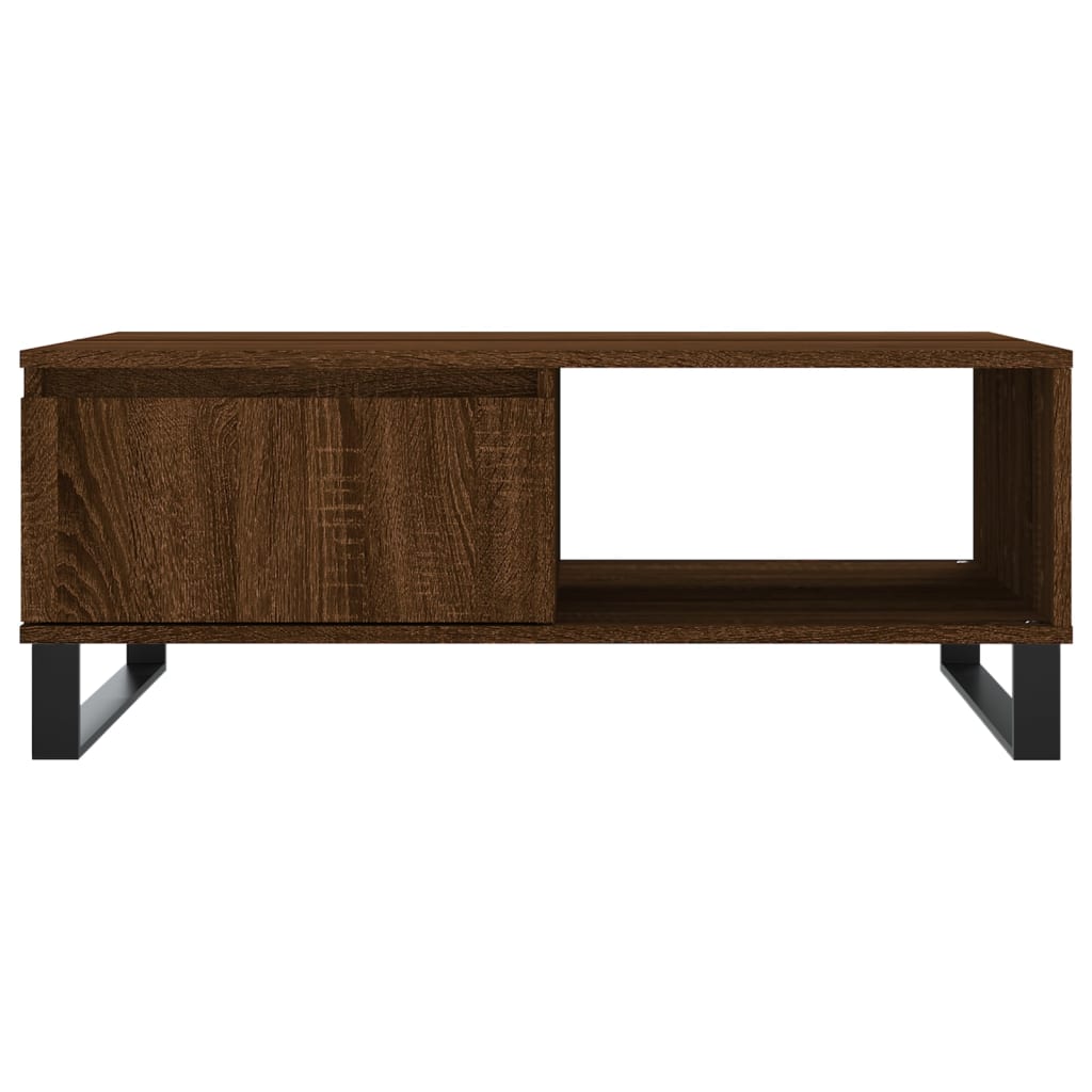 vidaXL Couchtisch Braun Eichen-Optik 90x60x35 cm Holzwerkstoff