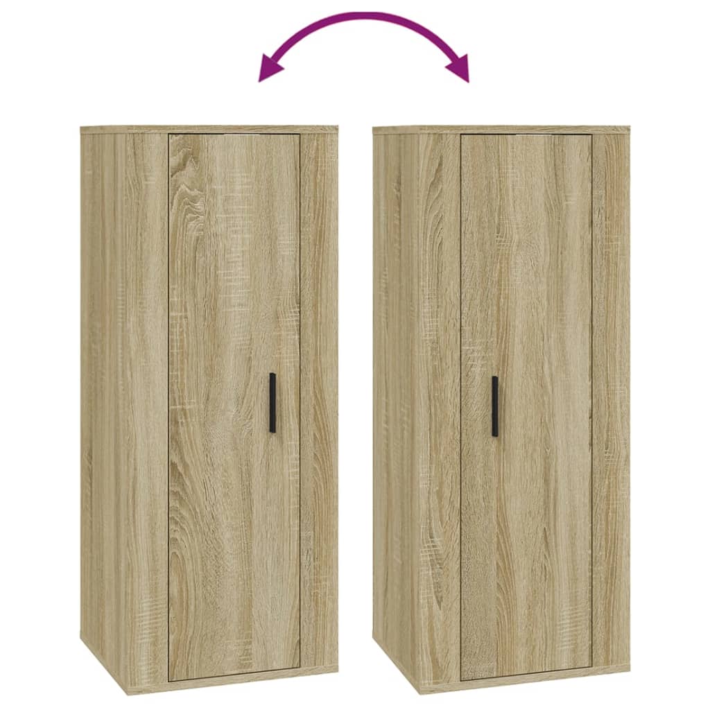 vidaXL TV-Wandschrank Sonoma-Eiche 40x34,5x100 cm