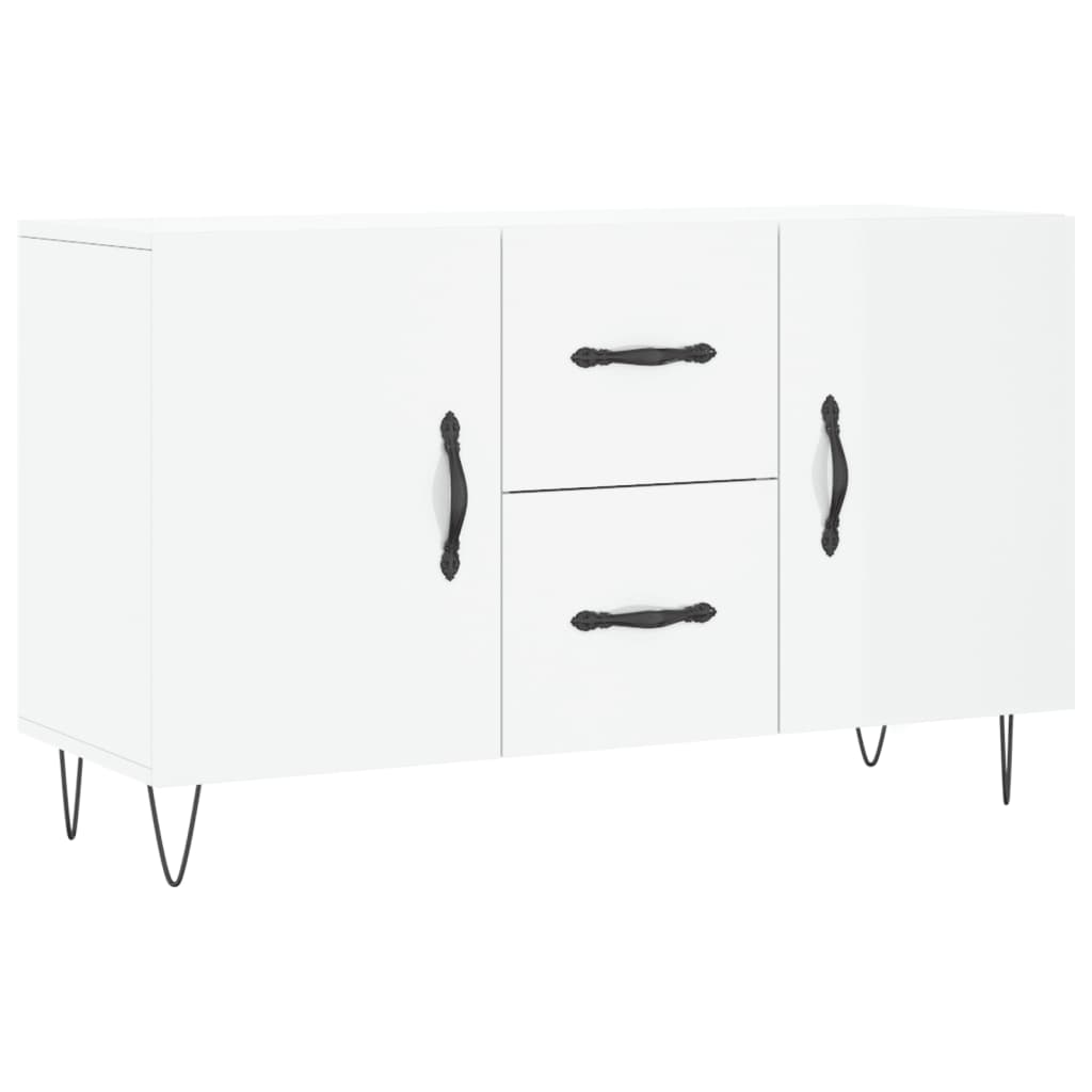 vidaXL Sideboard Hochglanz-Weiß 100x36x60 cm Holzwerkstoff