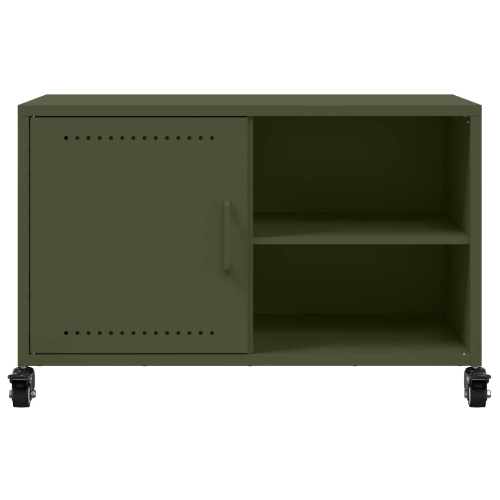 vidaXL TV-Schrank Olivgrün 68x39x43,5 cm Stahl