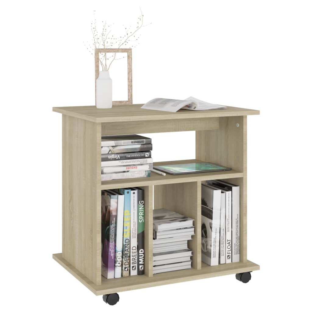 vidaXL Rollschrank Sonoma-Eiche 60x45x60 cm Holzwerkstoff