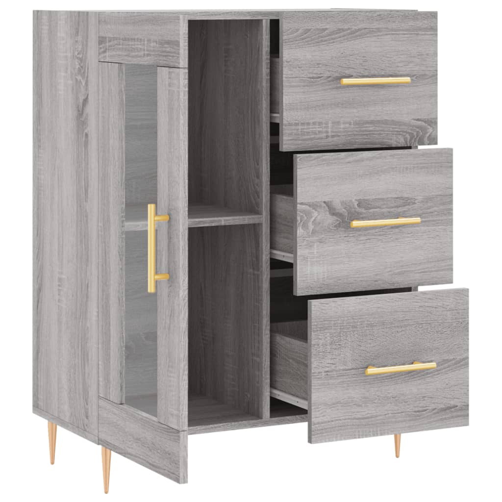 vidaXL Sideboard Grau Sonoma 69,5x34x90 cm Holzwerkstoff