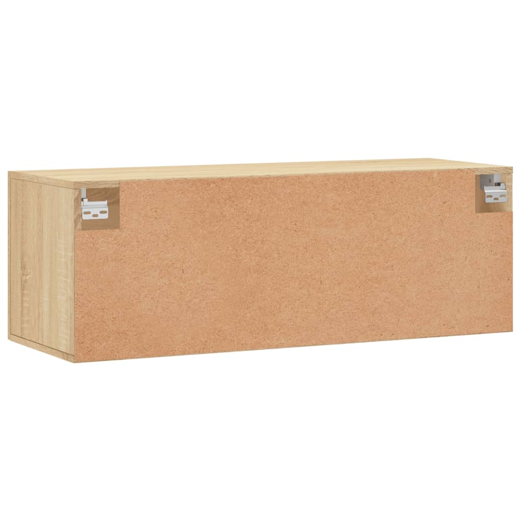 vidaXL Wandschrank Sonoma-Eiche 100x36,5x35 cm Holzwerkstoff