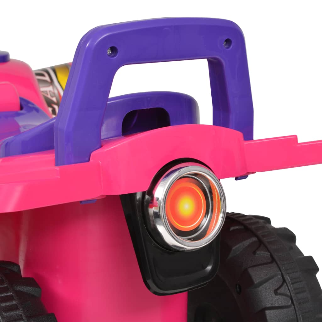 vidaXL Kinder Geländefahrzeug ATV mit Sound und Licht Rosa und Lila