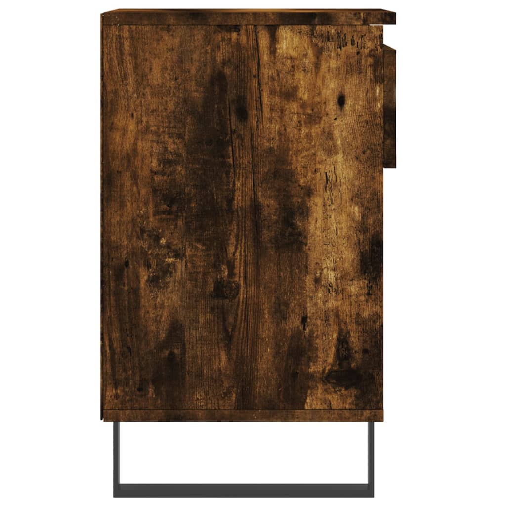 vidaXL Schuhregal Räuchereiche 102x36x60 cm Holzwerkstoff