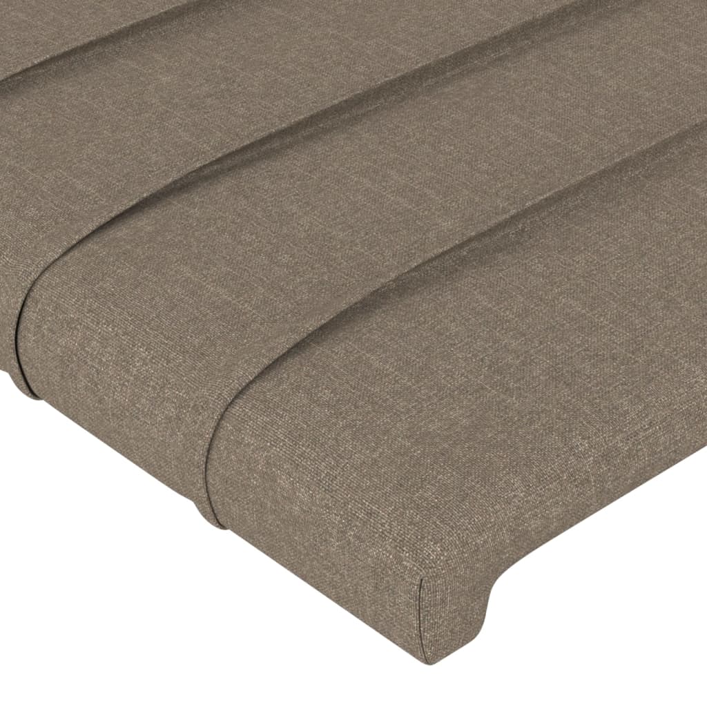 vidaXL Kopfteil mit Ohren Taupe 93x16x78/88 cm Stoff