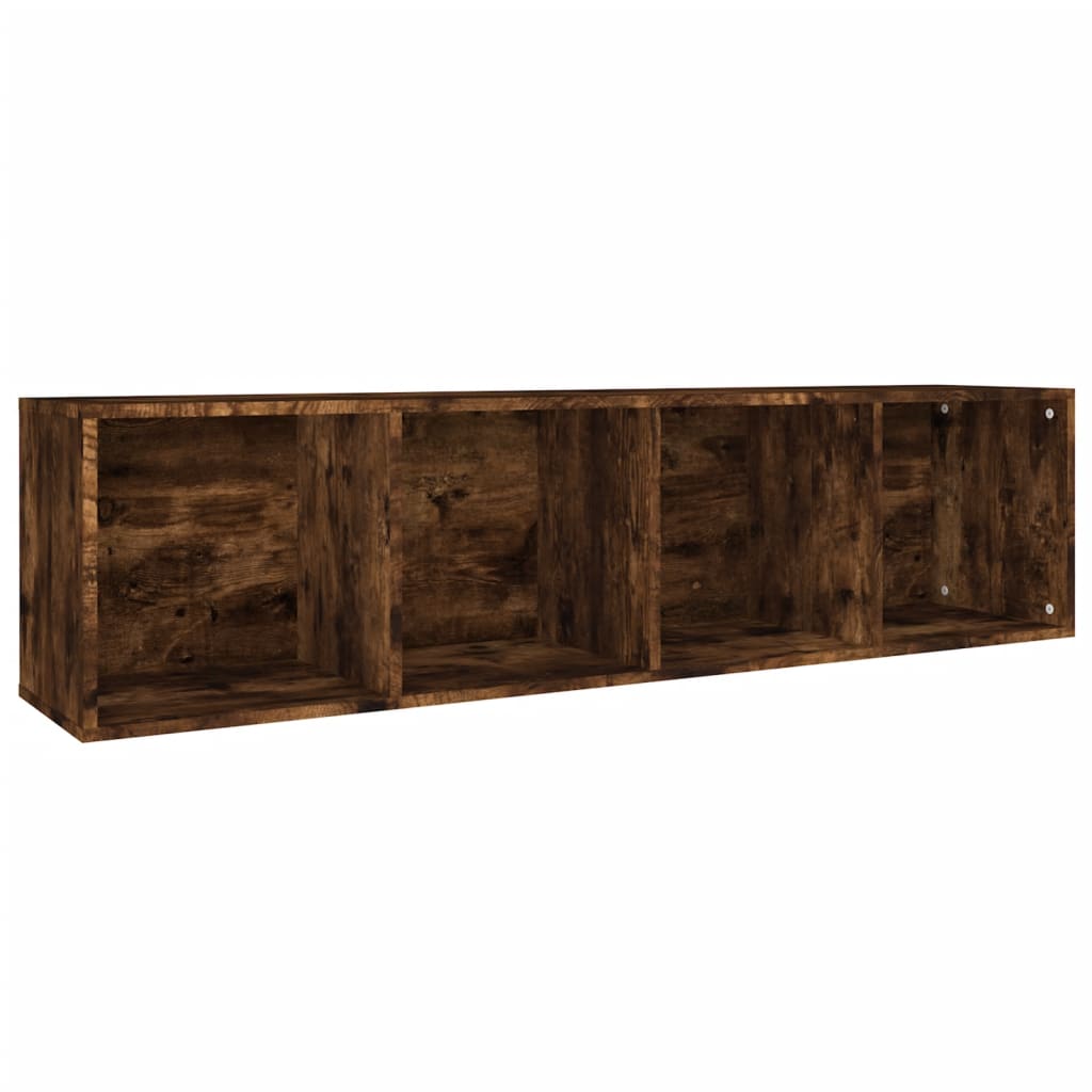 vidaXL Bücherschrank/TV-Schrank Räuchereiche 36x30x143cm Holzwerkstoff