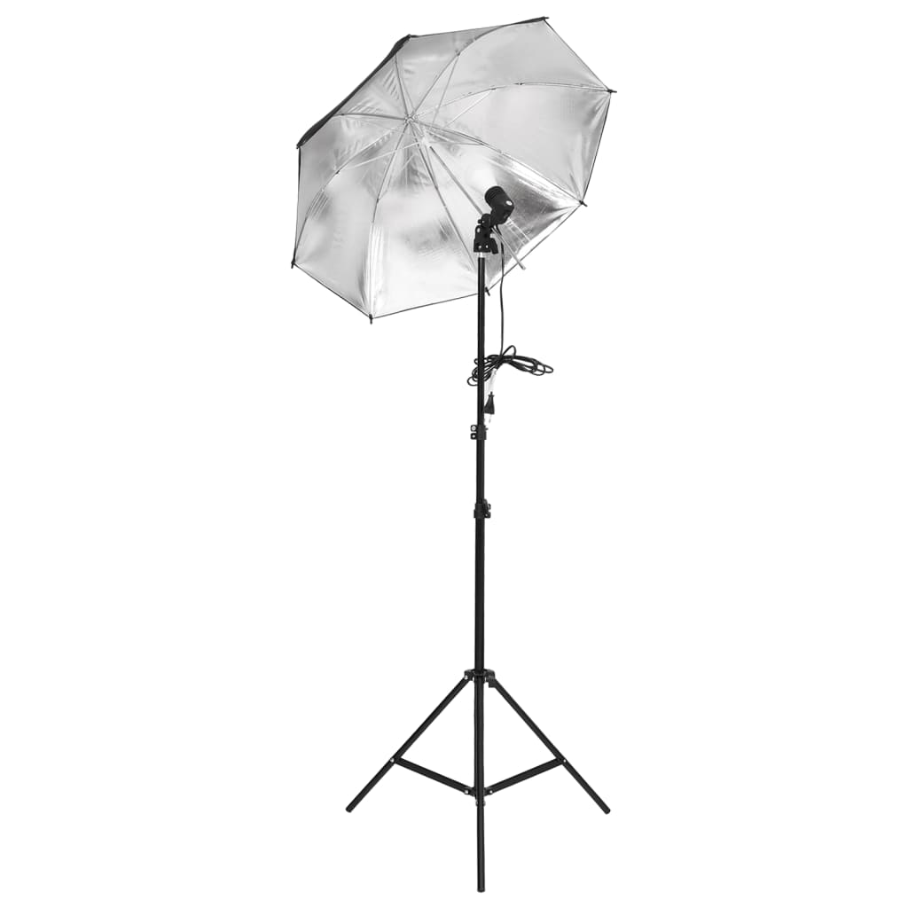 vidaXL Fotostudio-Set mit Beleuchtung, Hintergrund und Reflektor