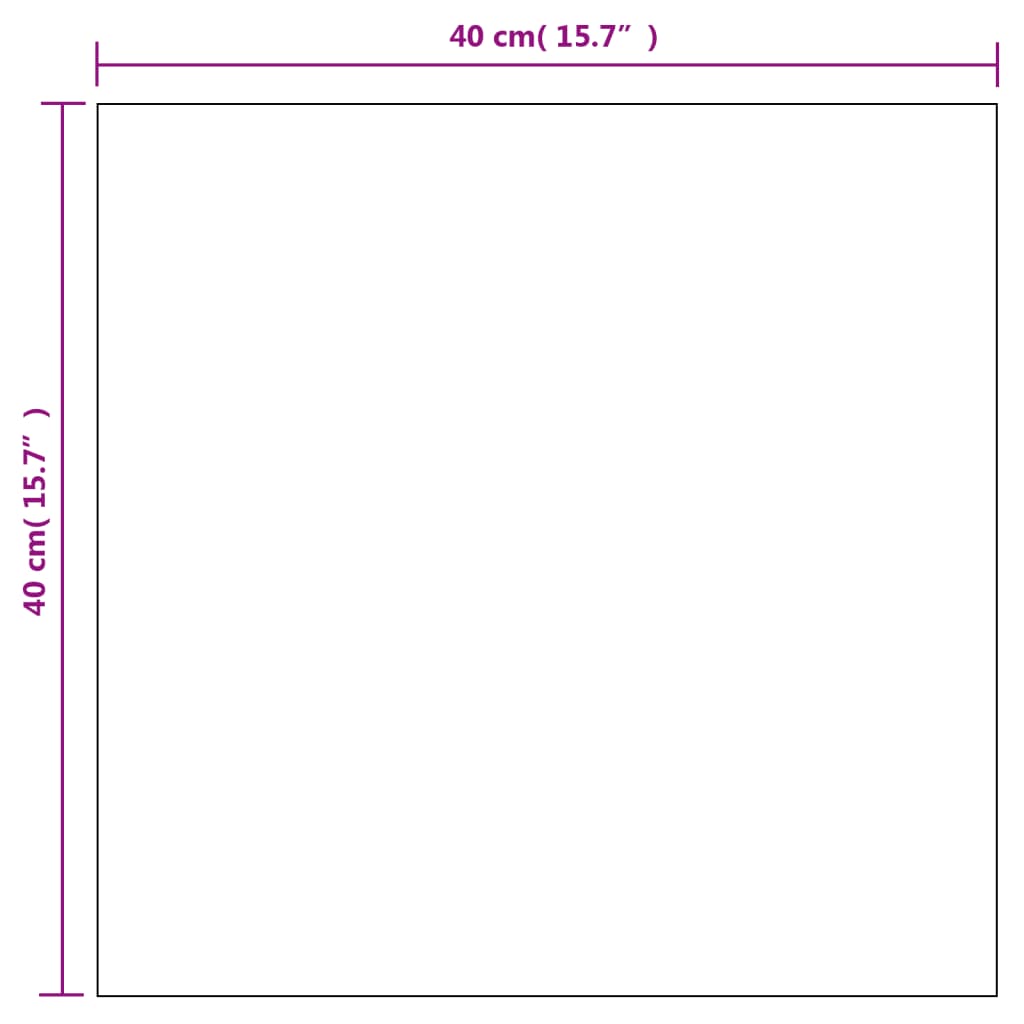 vidaXL Wandspiegel 2 Stk. 40x40 cm Quadratisch Glas