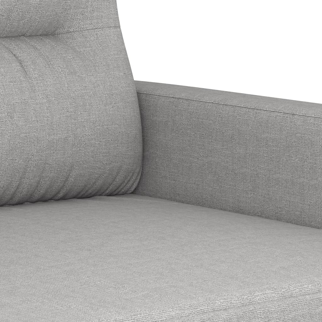 vidaXL 3-Sitzer-Sofa Hellgrau 210 cm Stoff