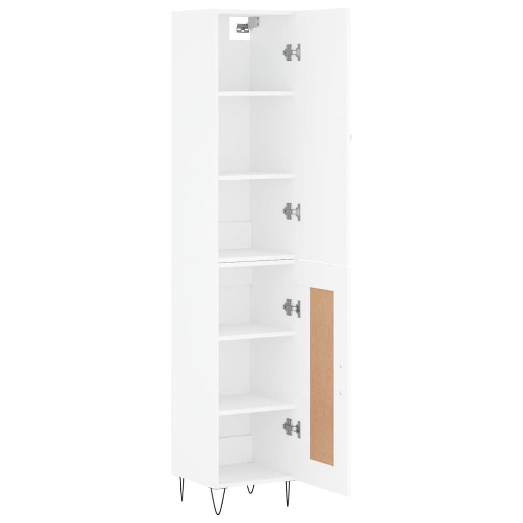 vidaXL Highboard Weiß 34,5x34x180 cm Holzwerkstoff