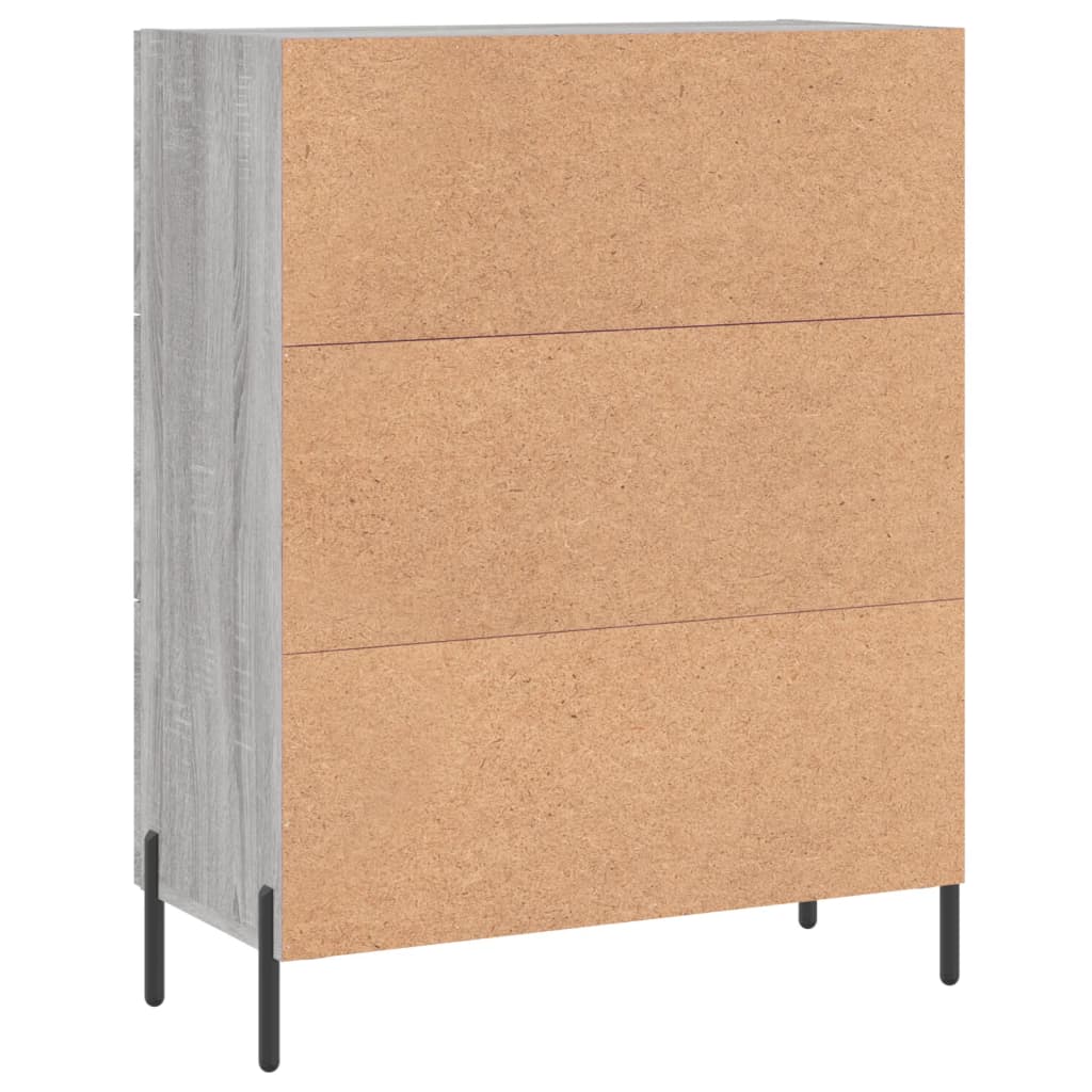 vidaXL Sideboard Grau Sonoma 69,5x34x90 cm Holzwerkstoff