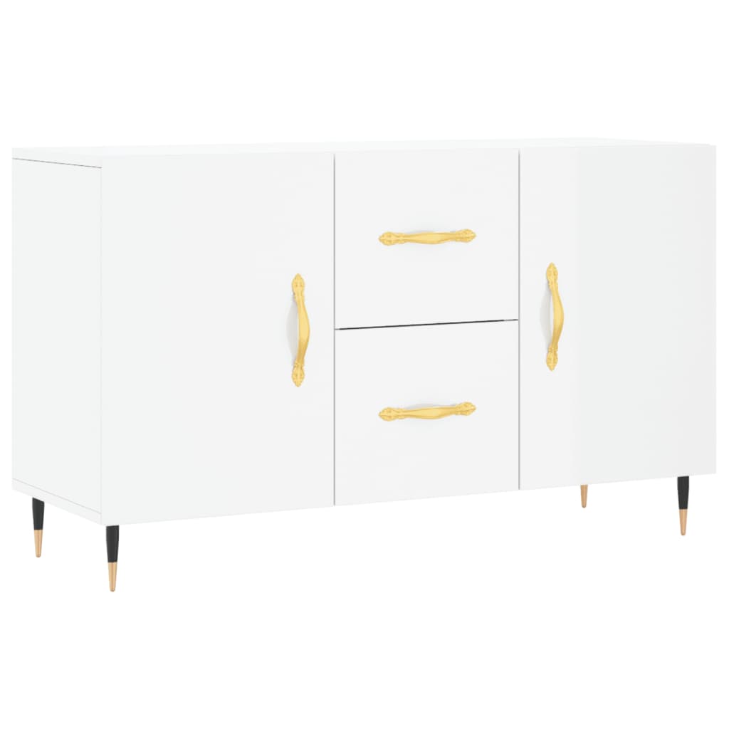 vidaXL Sideboard Hochglanz-Weiß 100x36x60 cm Holzwerkstoff